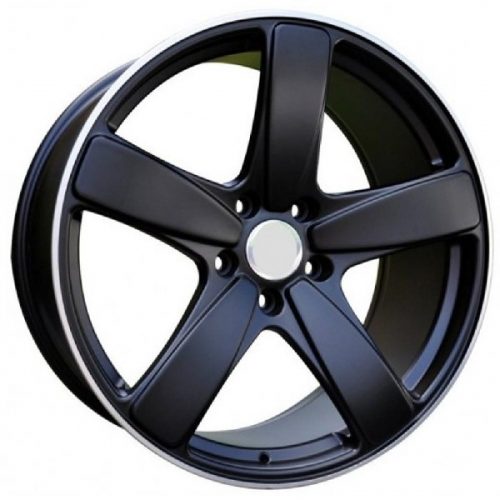 PORSCHE  Matt Black Lip Machined
